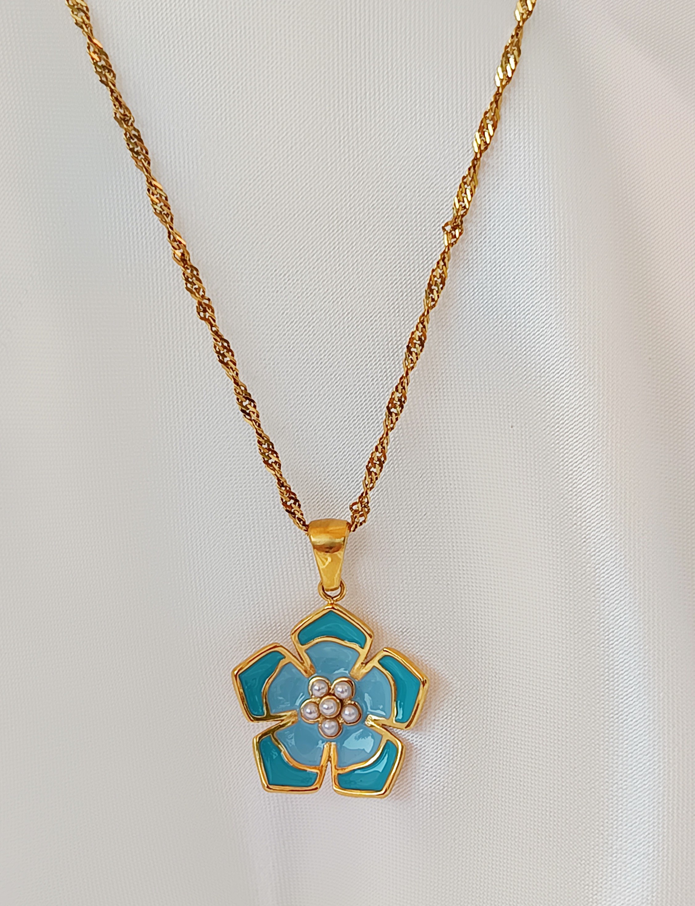  COLLIER CLEO BLEU