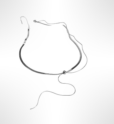 COLLIER DINA ACIER ARGENT