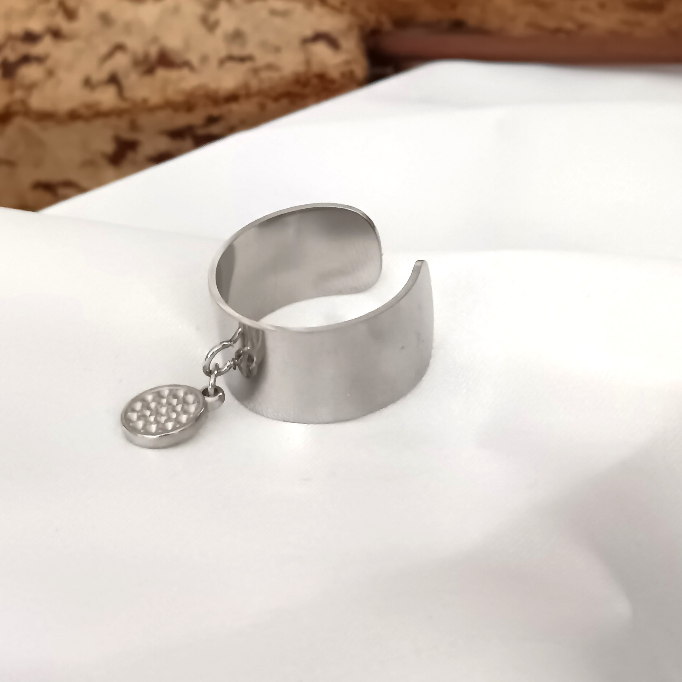 BAGUE MADY ACIER ARGENT