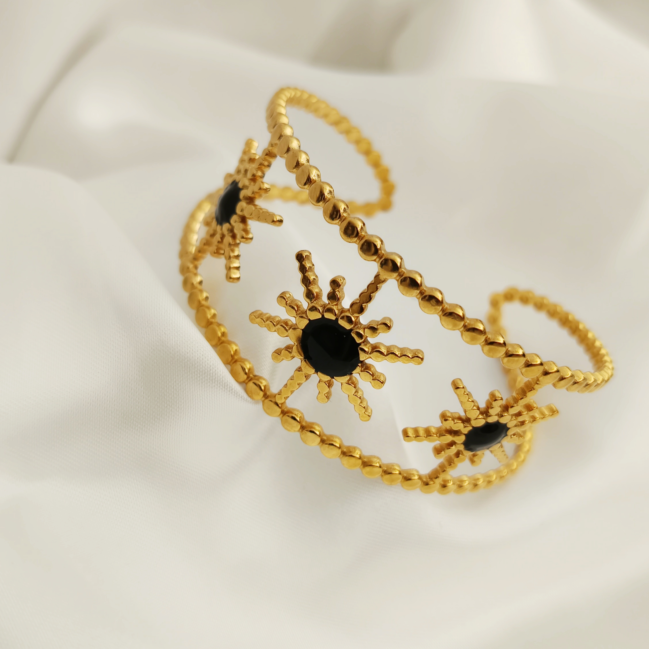 BRACELET ETOILES NOIRES