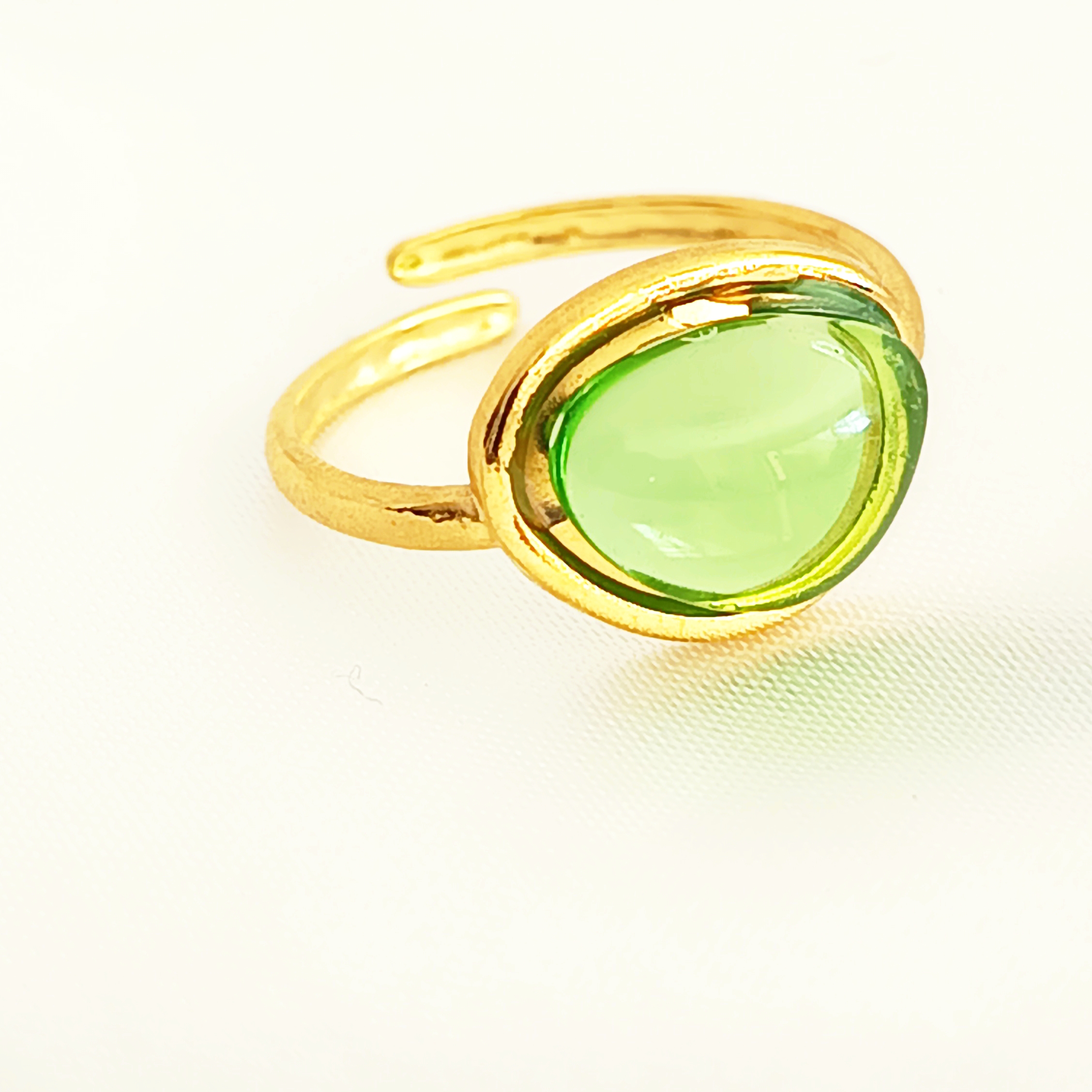BAGUE LOVA VERTE