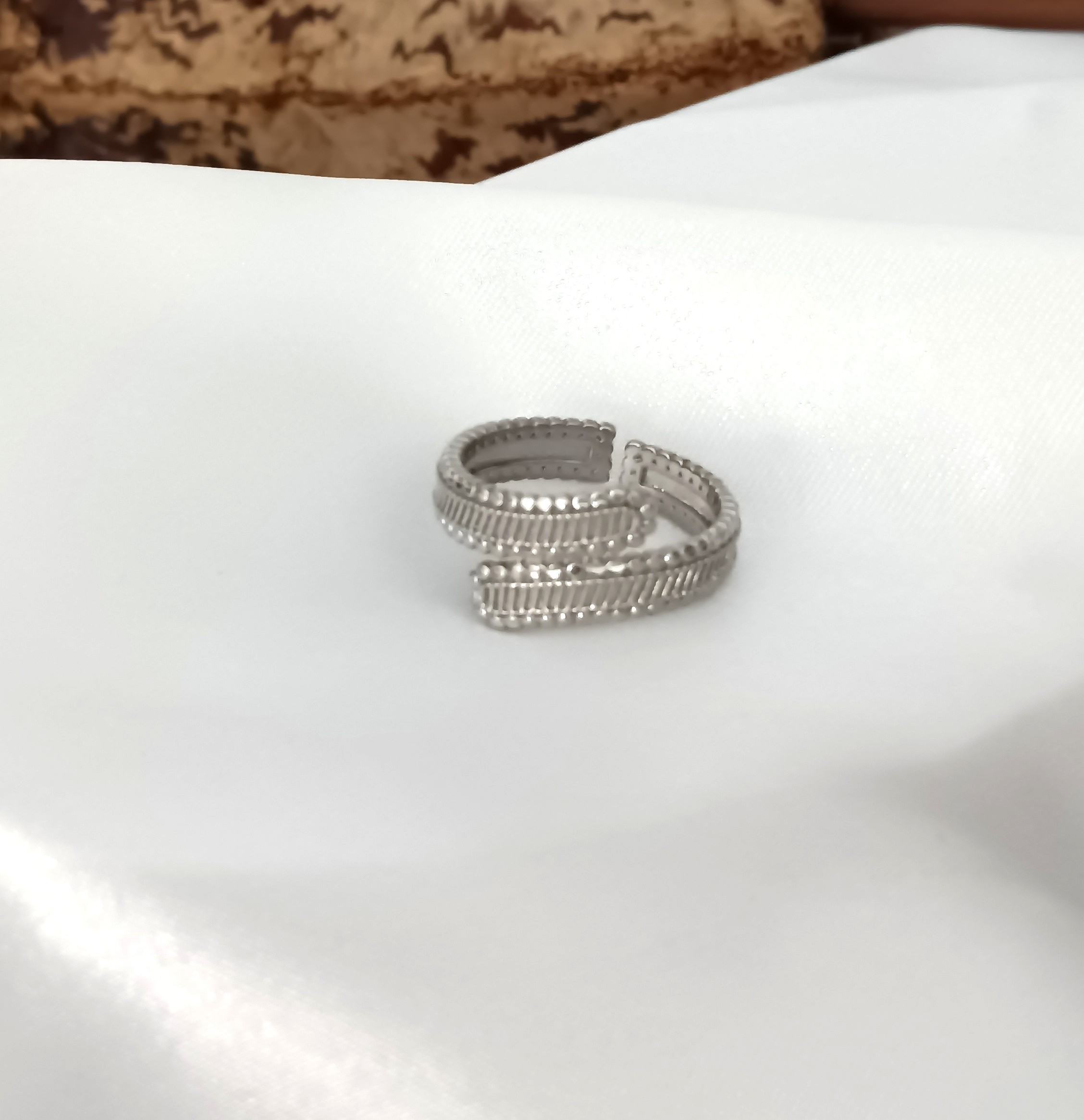 BAGUE LARA ACIER ARGENT