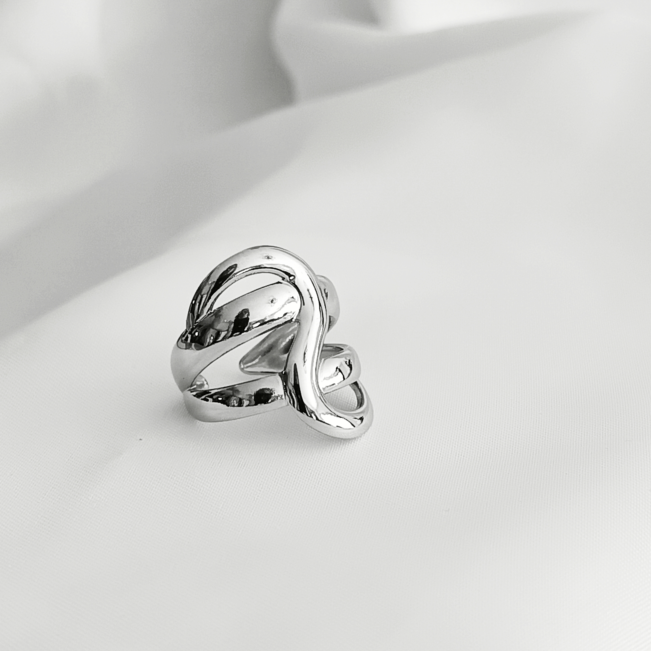 BAGUE MAELYS ACIER ARGENT