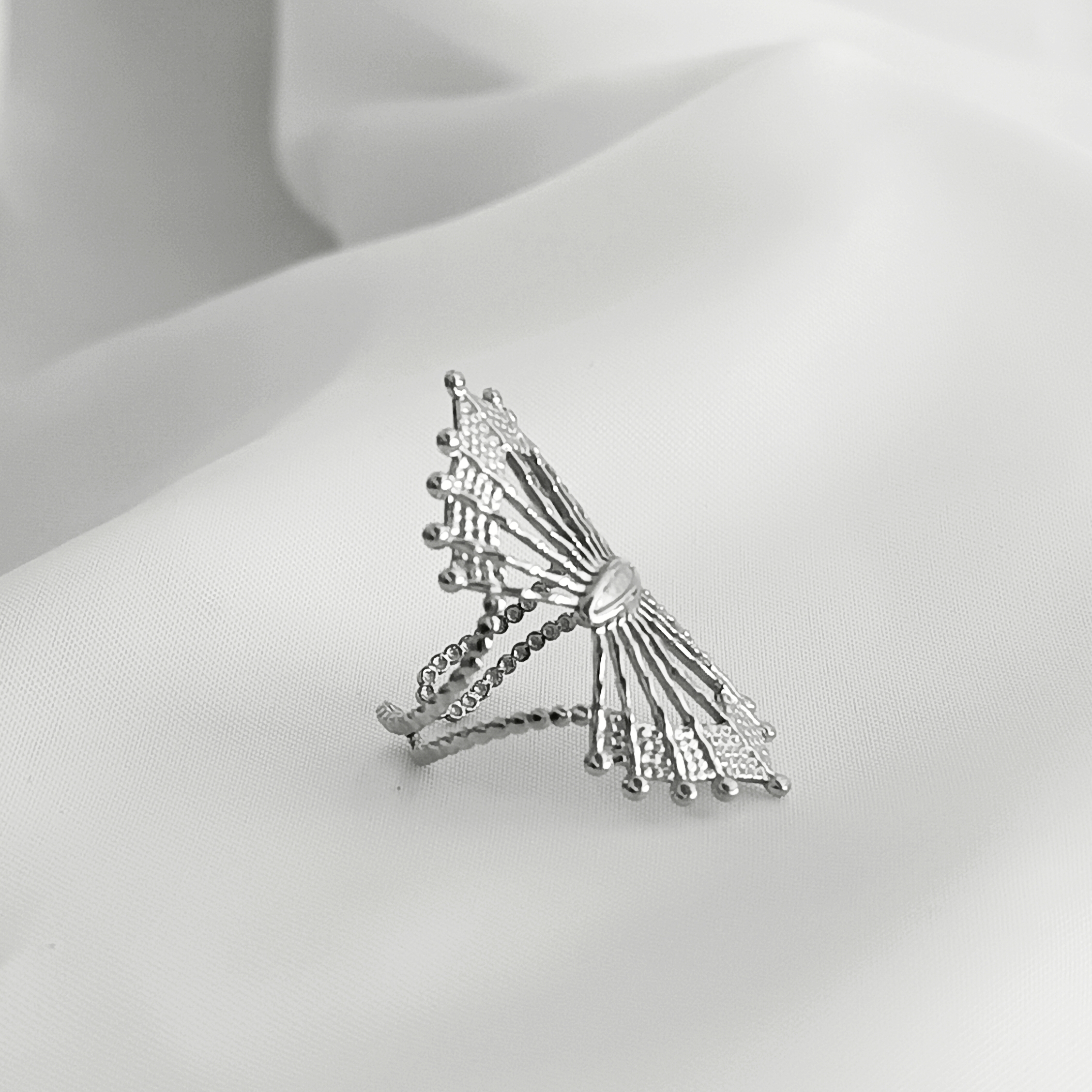 BAGUE MORGAN ACIER ARGENT