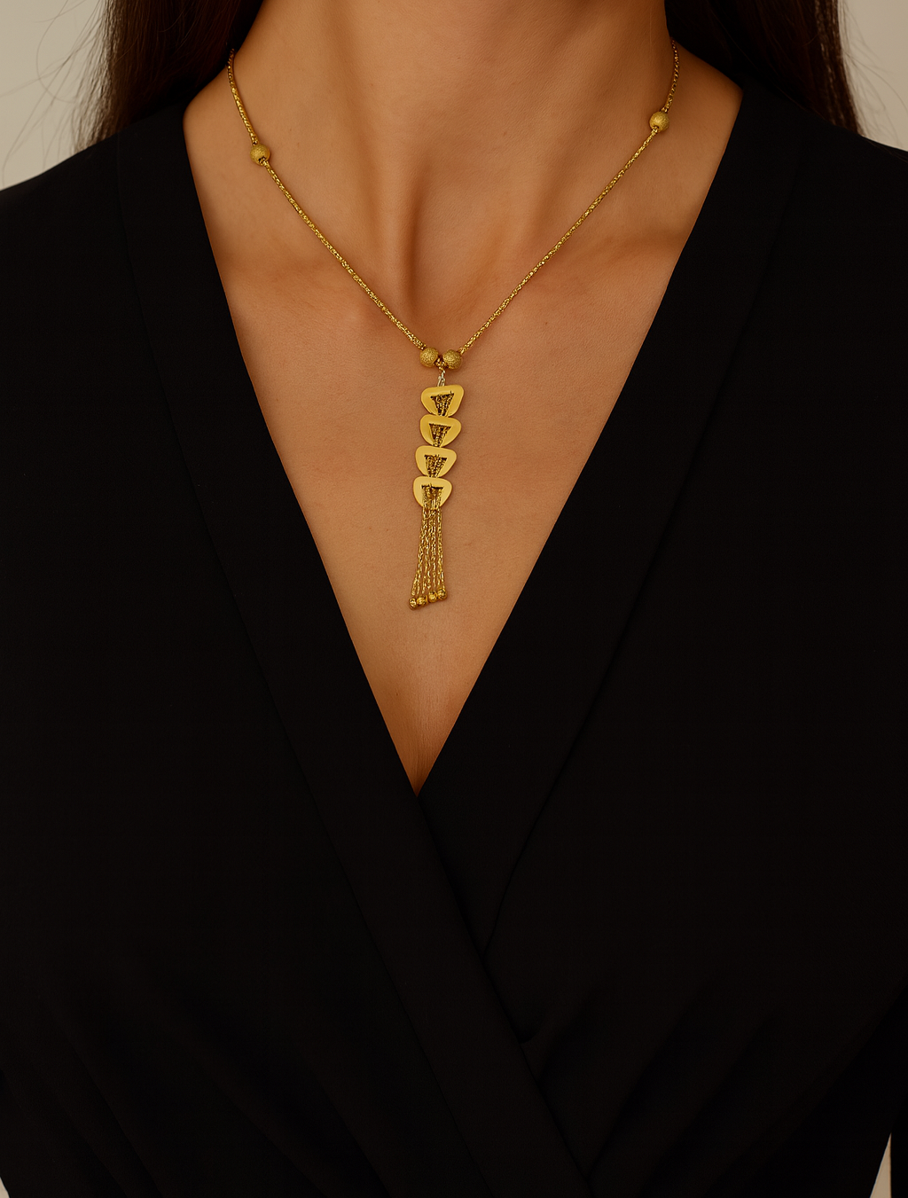 Collier ANDY acier doré