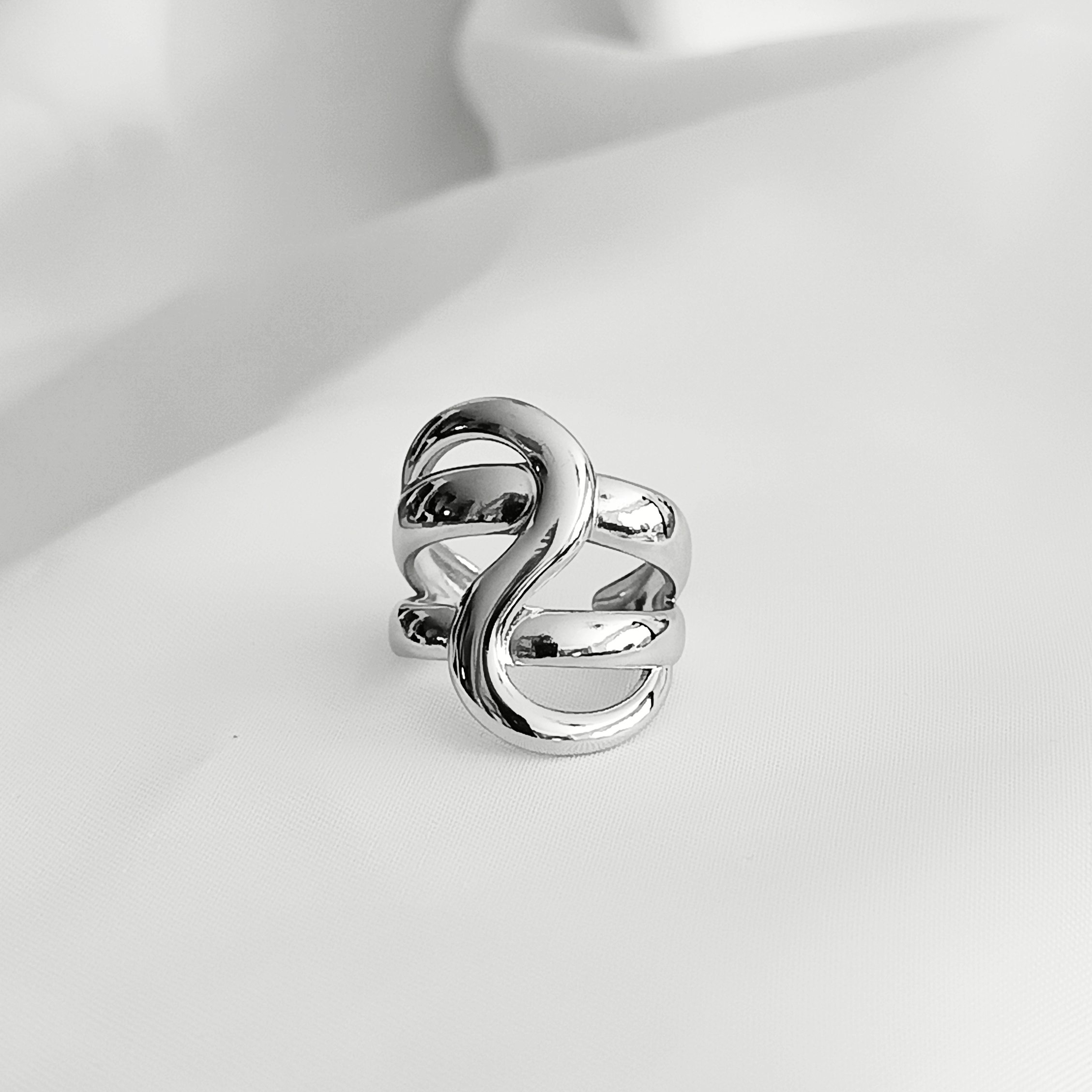 BAGUE MAELYS ACIER ARGENT