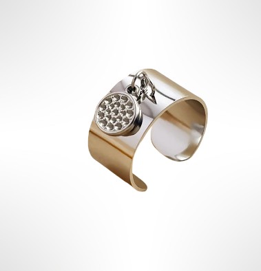 BAGUE MADY ACIER ARGENT