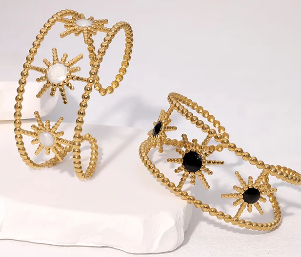 BRACELET ETOILES NOIRES