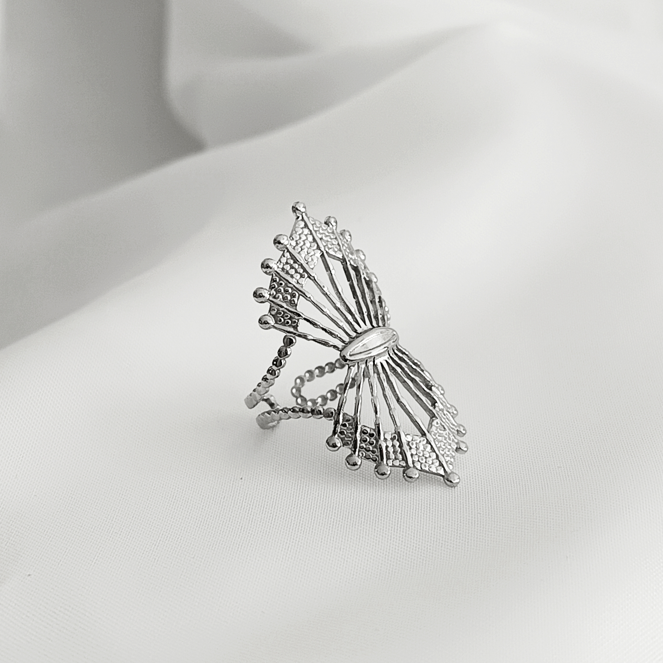 BAGUE MORGAN ACIER ARGENT
