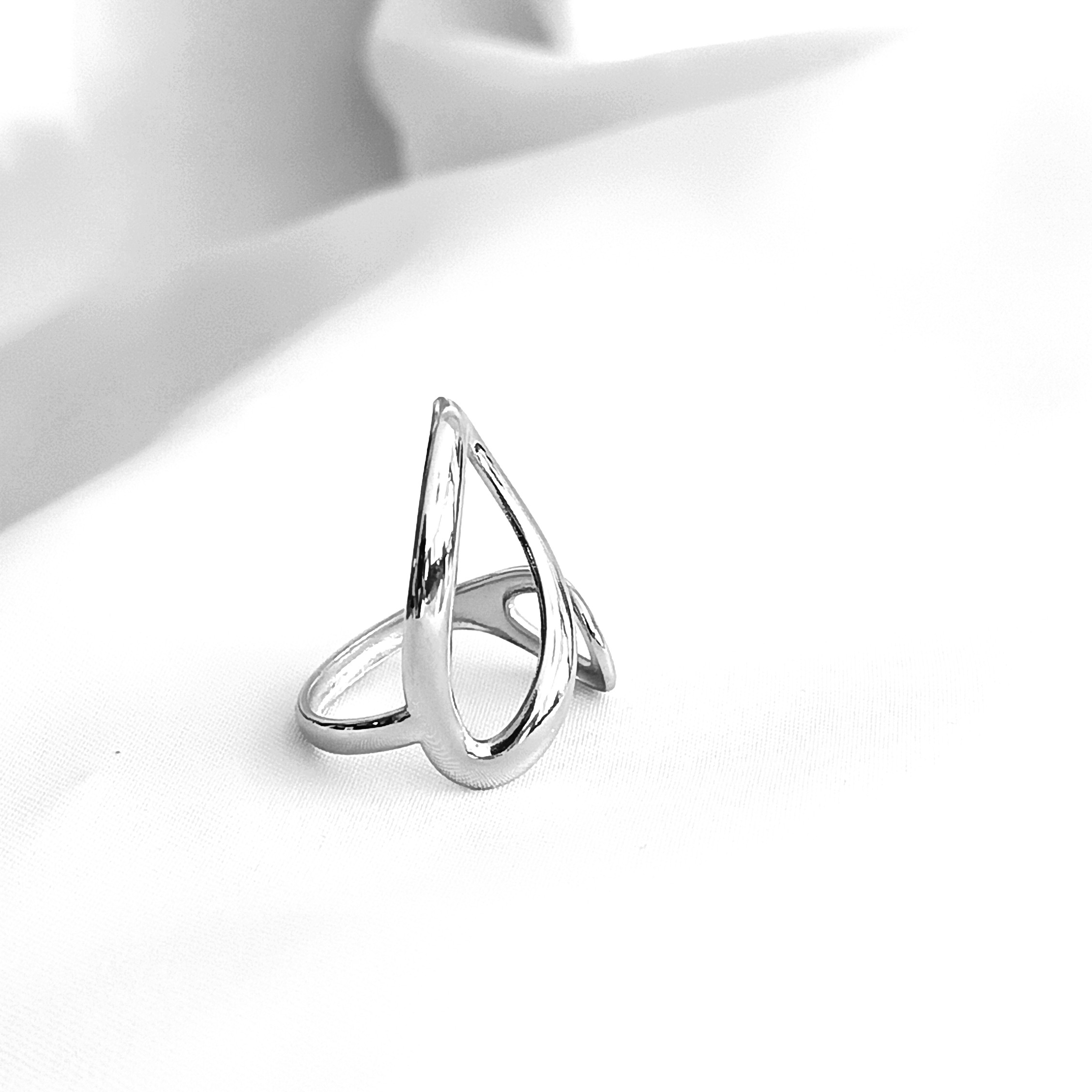 BAGUE JESSICA ACIER ARGENT