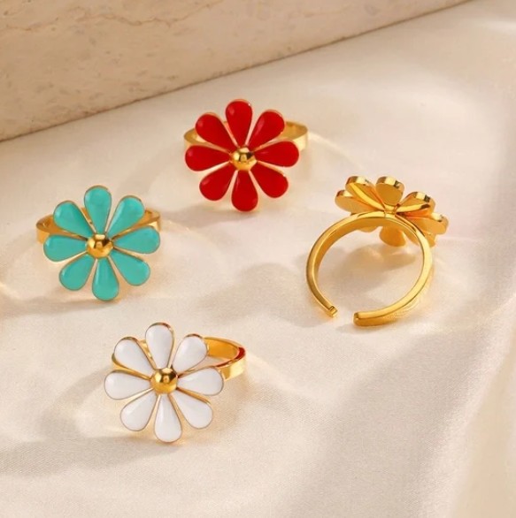 BAGUE MARGUERITE BLANCHE
