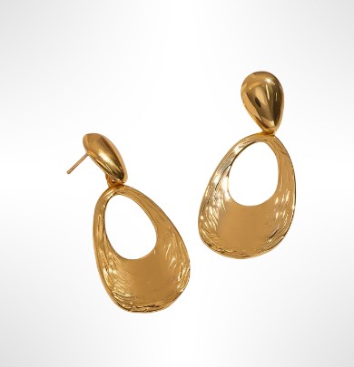 Boucles d'oreilles dorées STEPHY