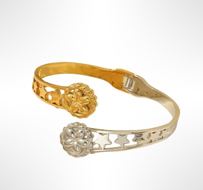 BRACELET BICOLORE FLEURS