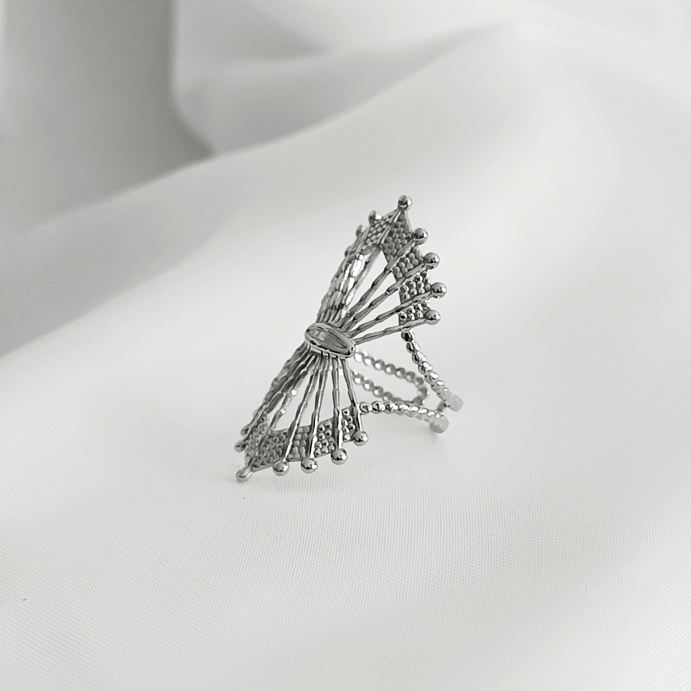 BAGUE MORGAN ACIER ARGENT