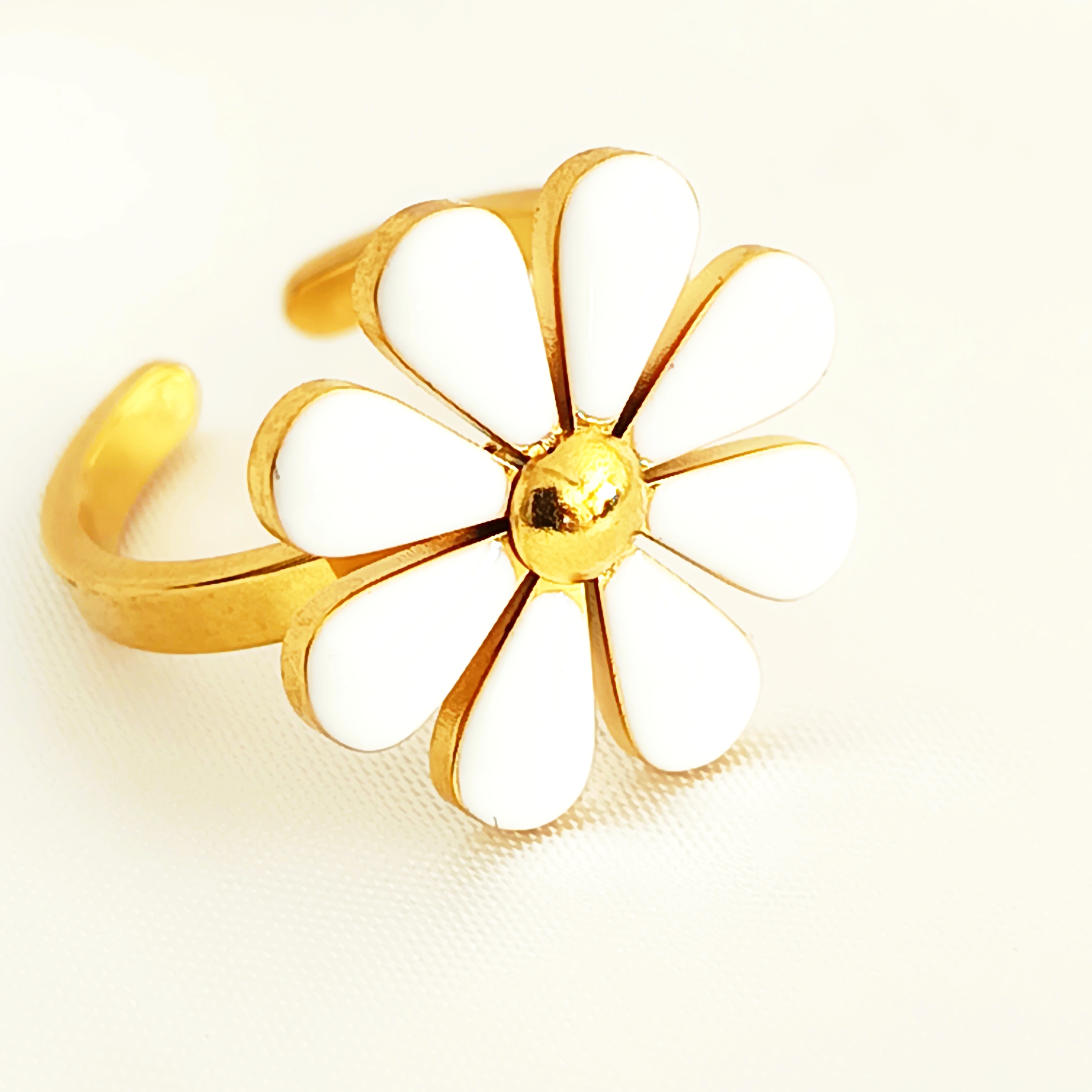 BAGUE MARGUERITE BLANCHE