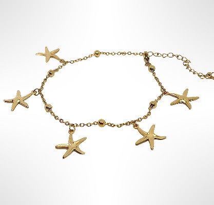 Bracelet étoile de mer doré