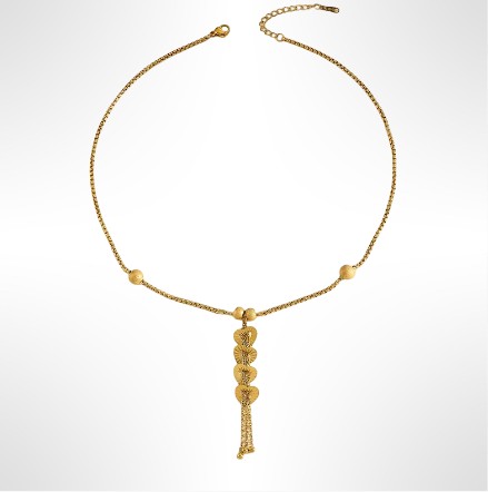 Collier ANDY acier doré