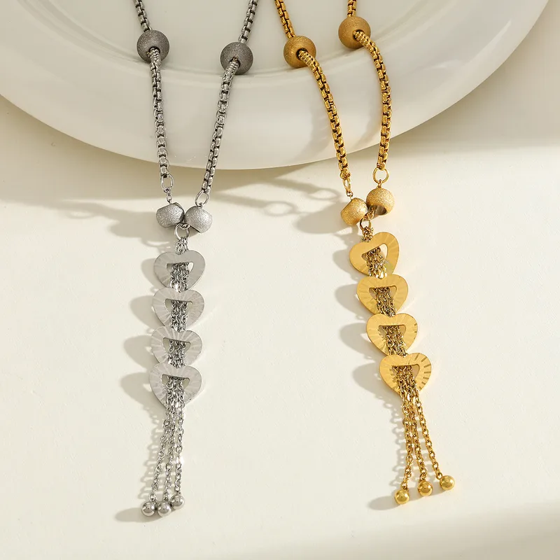 Collier ANDY  acier doré
