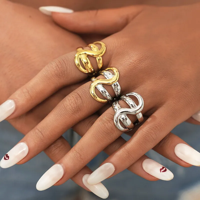 BAGUE MAELYS ACIER ARGENT