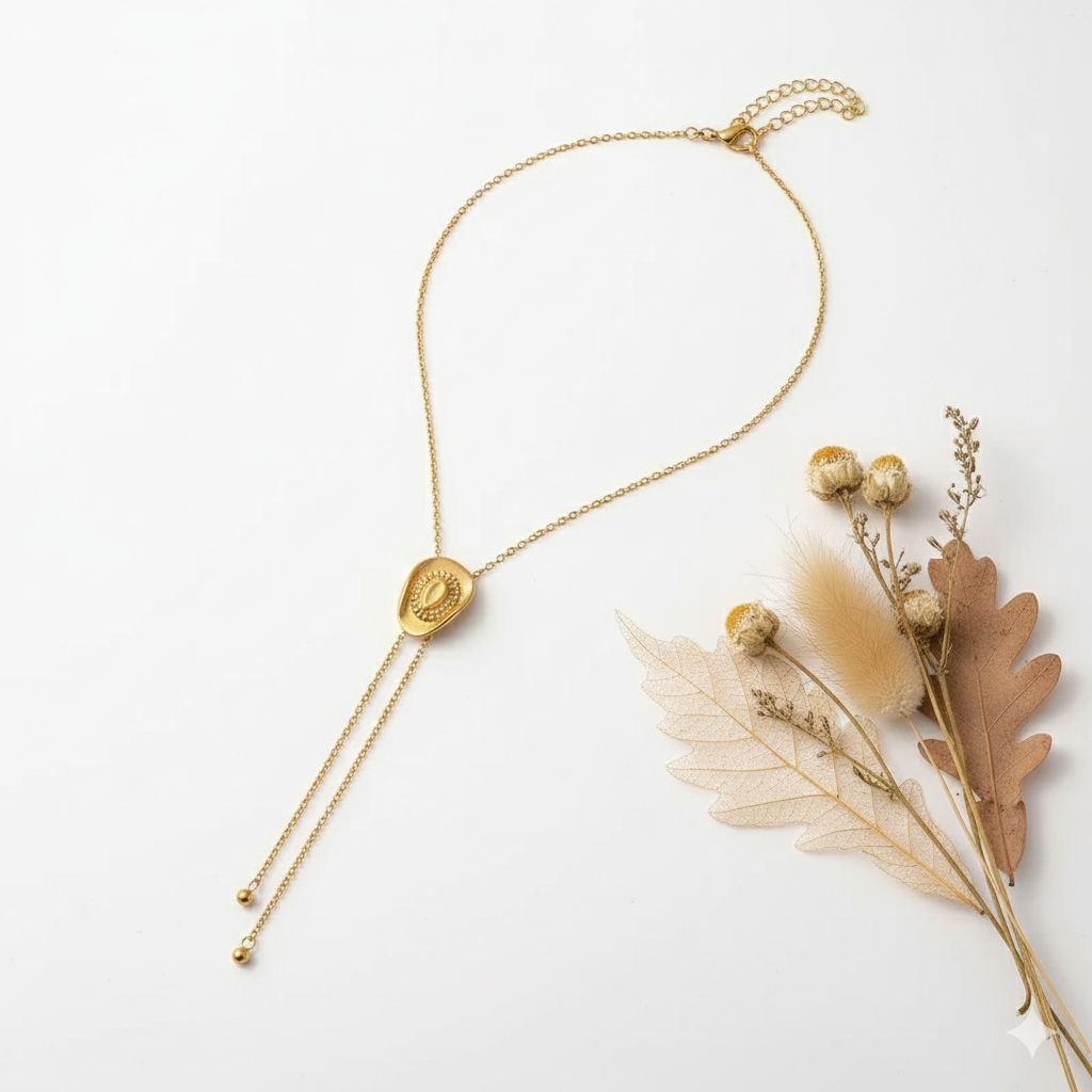 Collier CILEA acier inoxydable doré