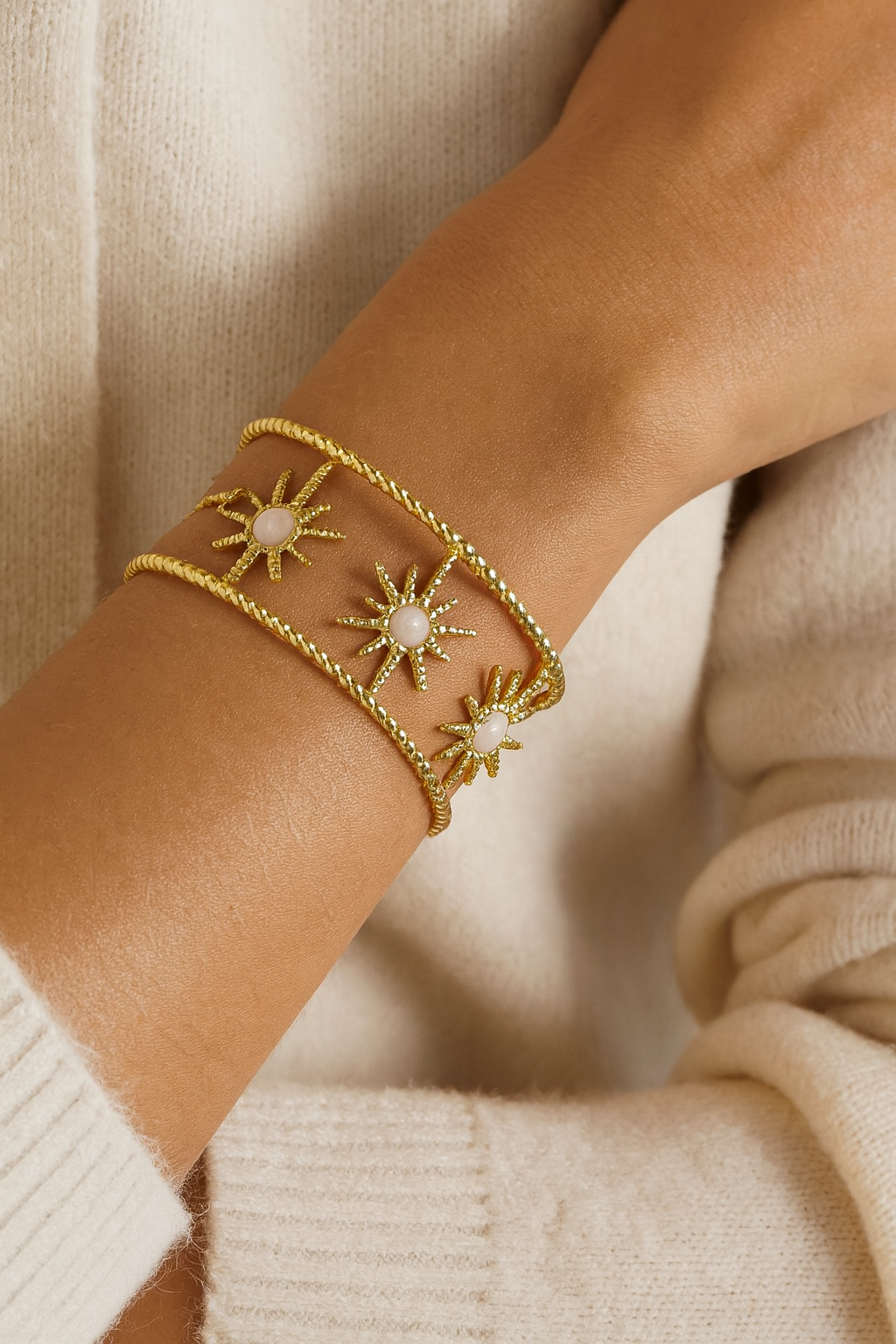 BRACELET ETOILES BLANCHES