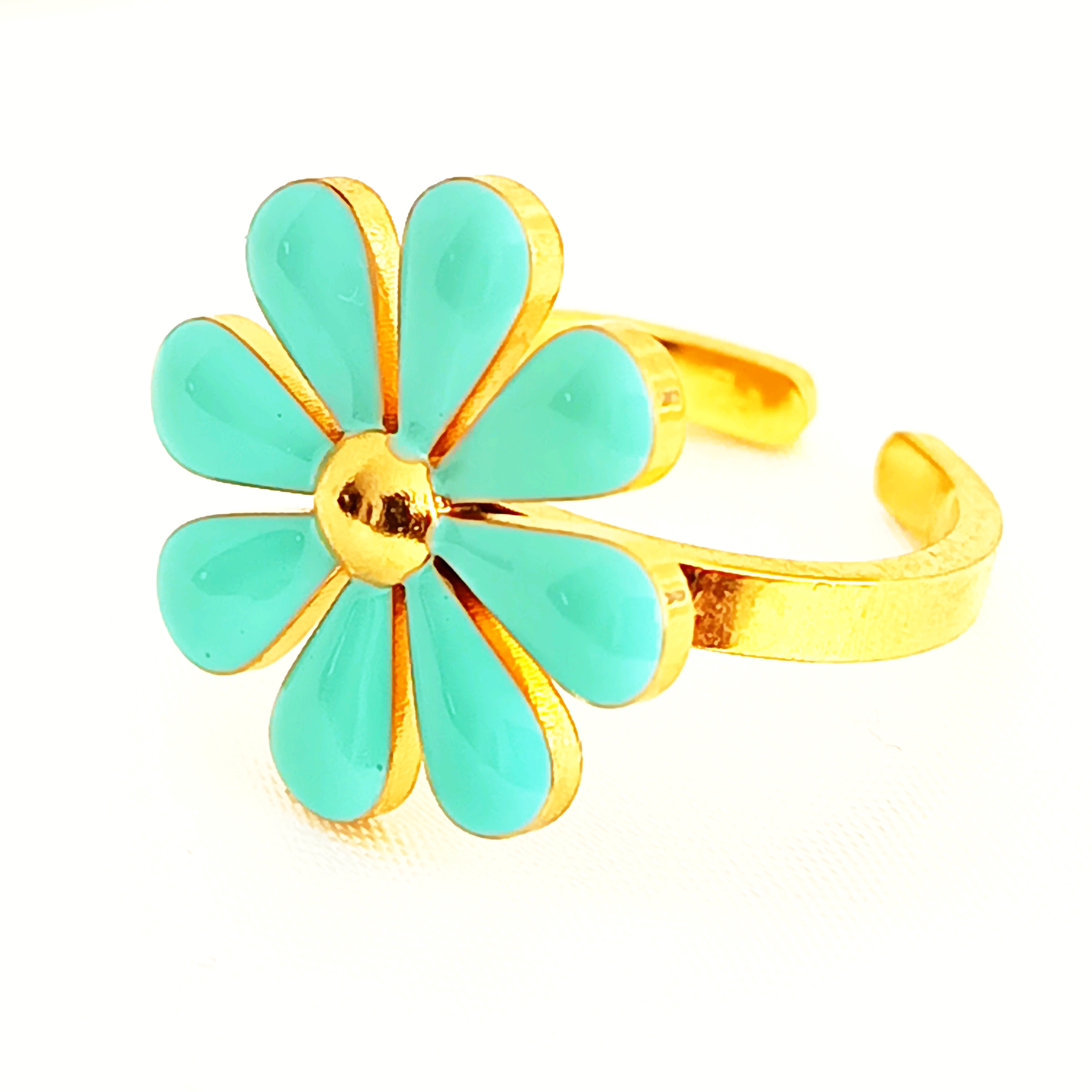 BAGUE MARGUERITE TURQUOISE