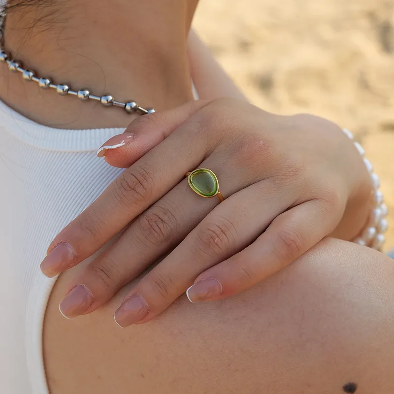 BAGUE LOVA VERTE