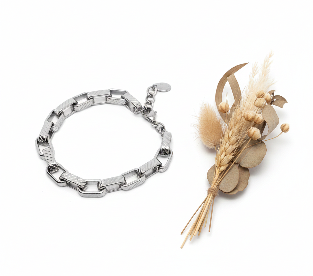 BRACELET BETHY Acier argent