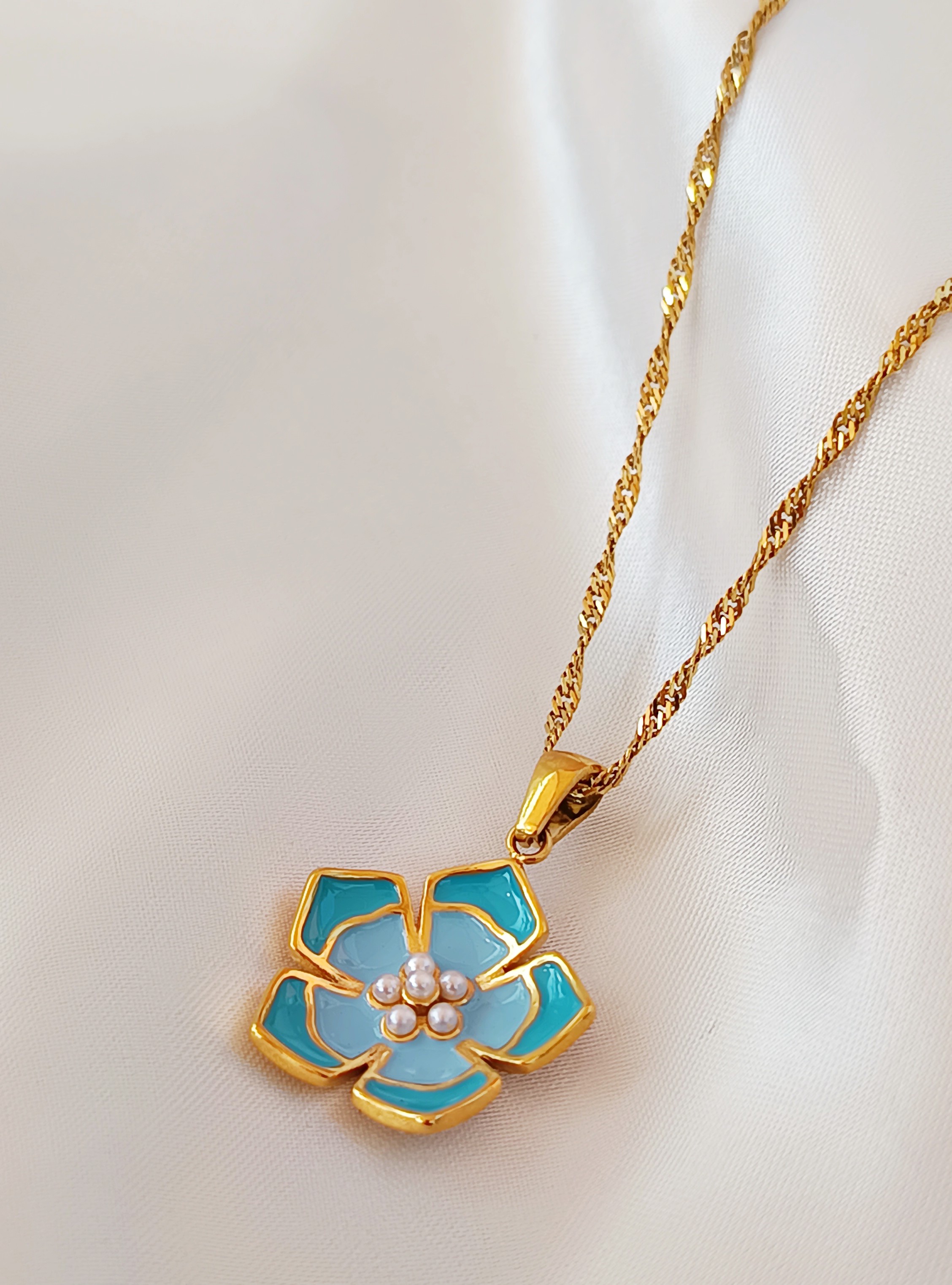  COLLIER CLEO BLEU
