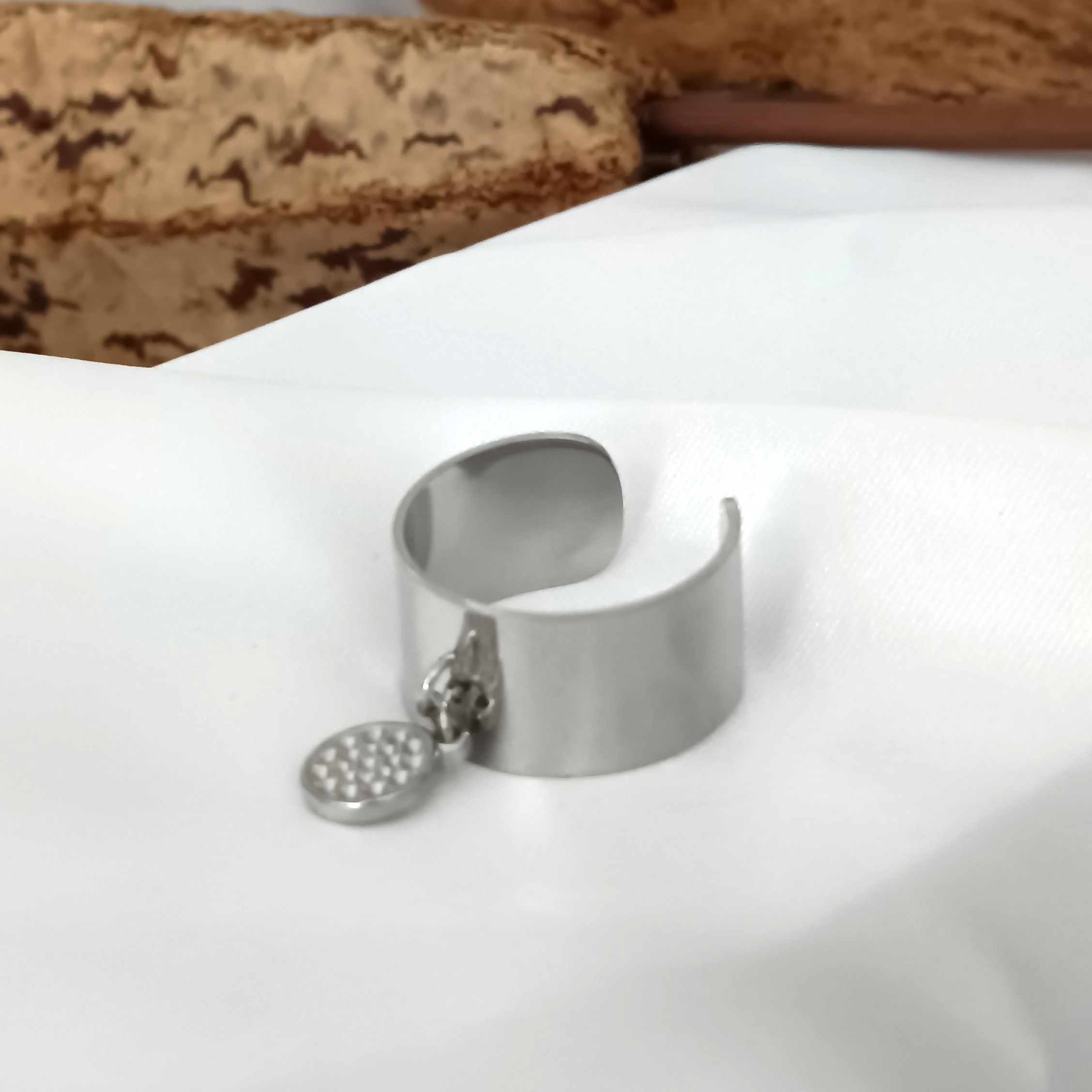 BAGUE MADY ACIER ARGENT