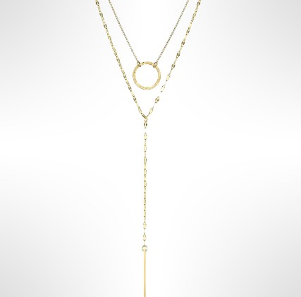 Collier 2 rangs ZOE doré