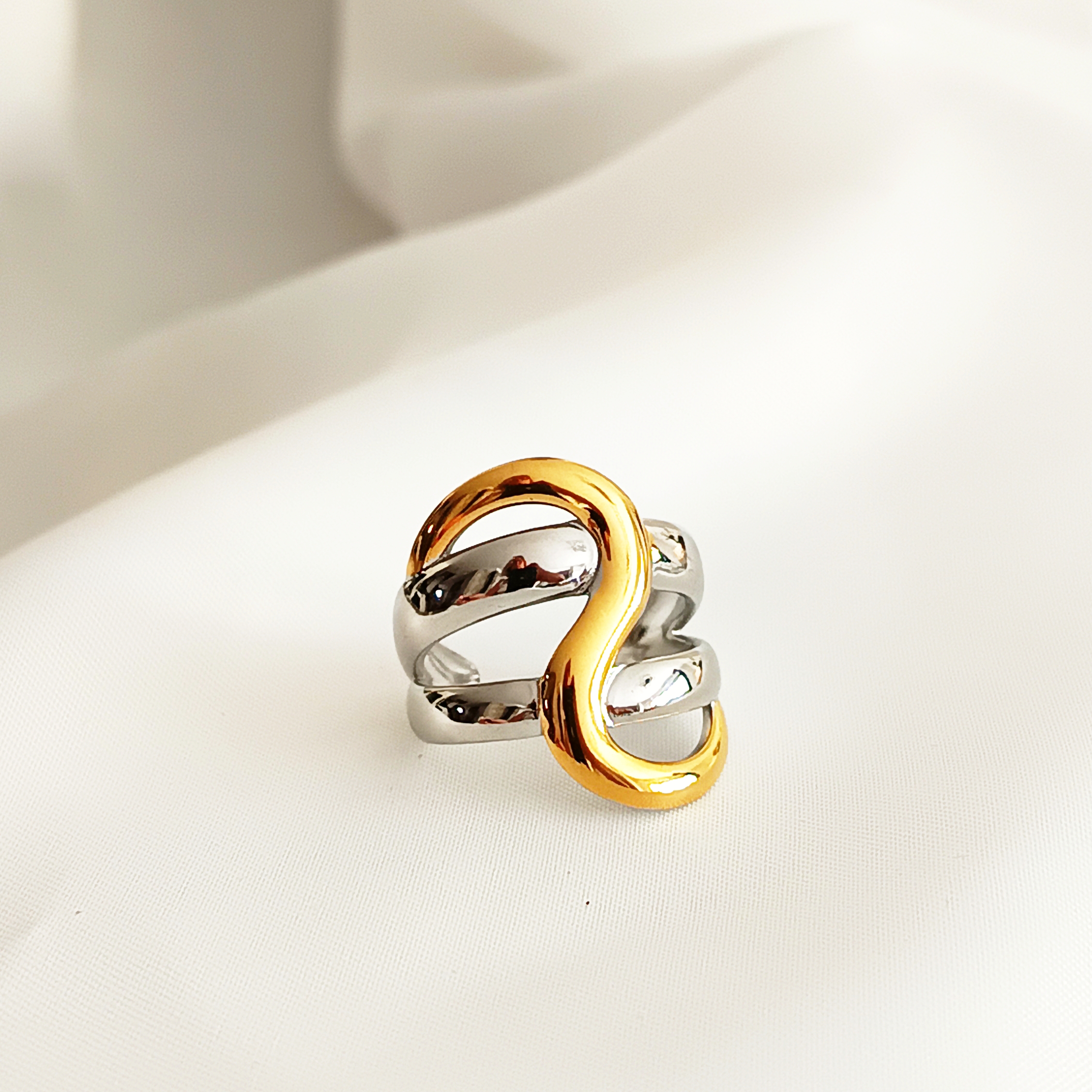 BAGUE MAELYS BICOLORE