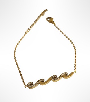 Bracelet doré vagues ILDA