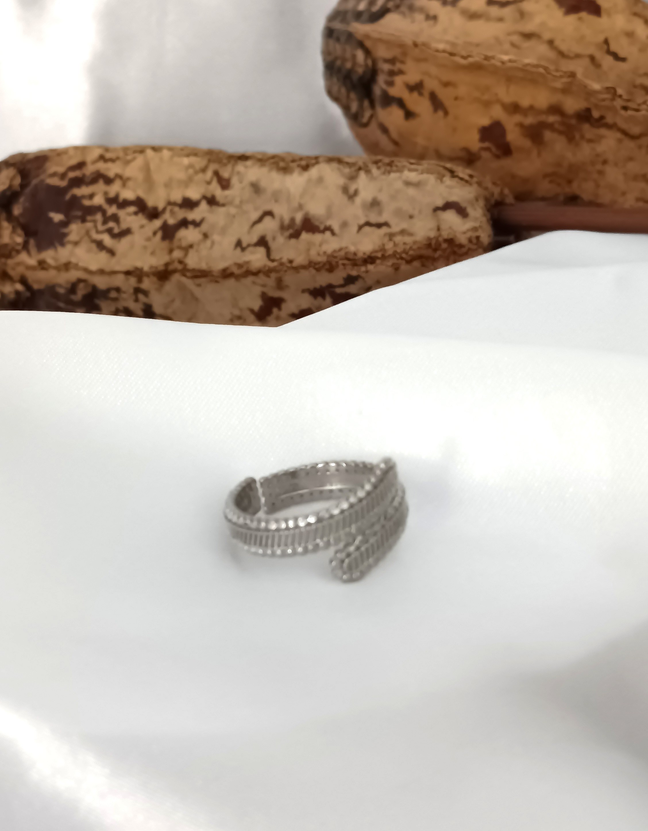 BAGUE LARA ACIER ARGENT