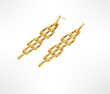 Boucles d'oreilles dorées ELY
