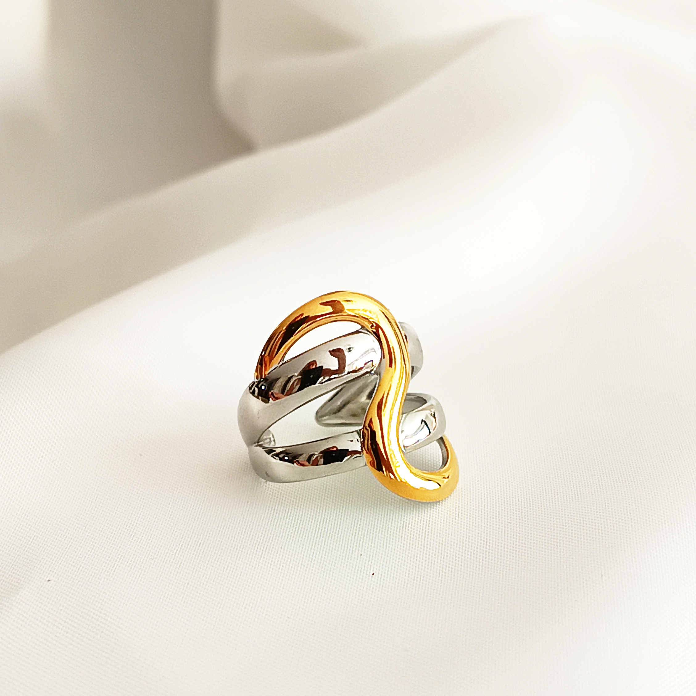 BAGUE MAELYS BICOLORE