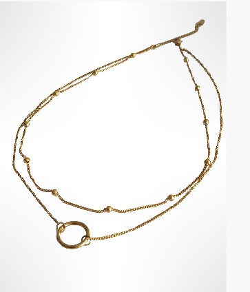 Collier 2 rangs VANILLA doré