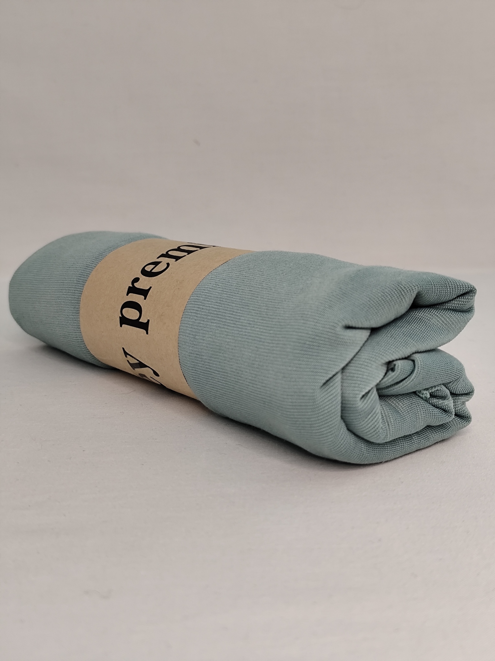 Voile jersey premium bleu gris Bleu Gris