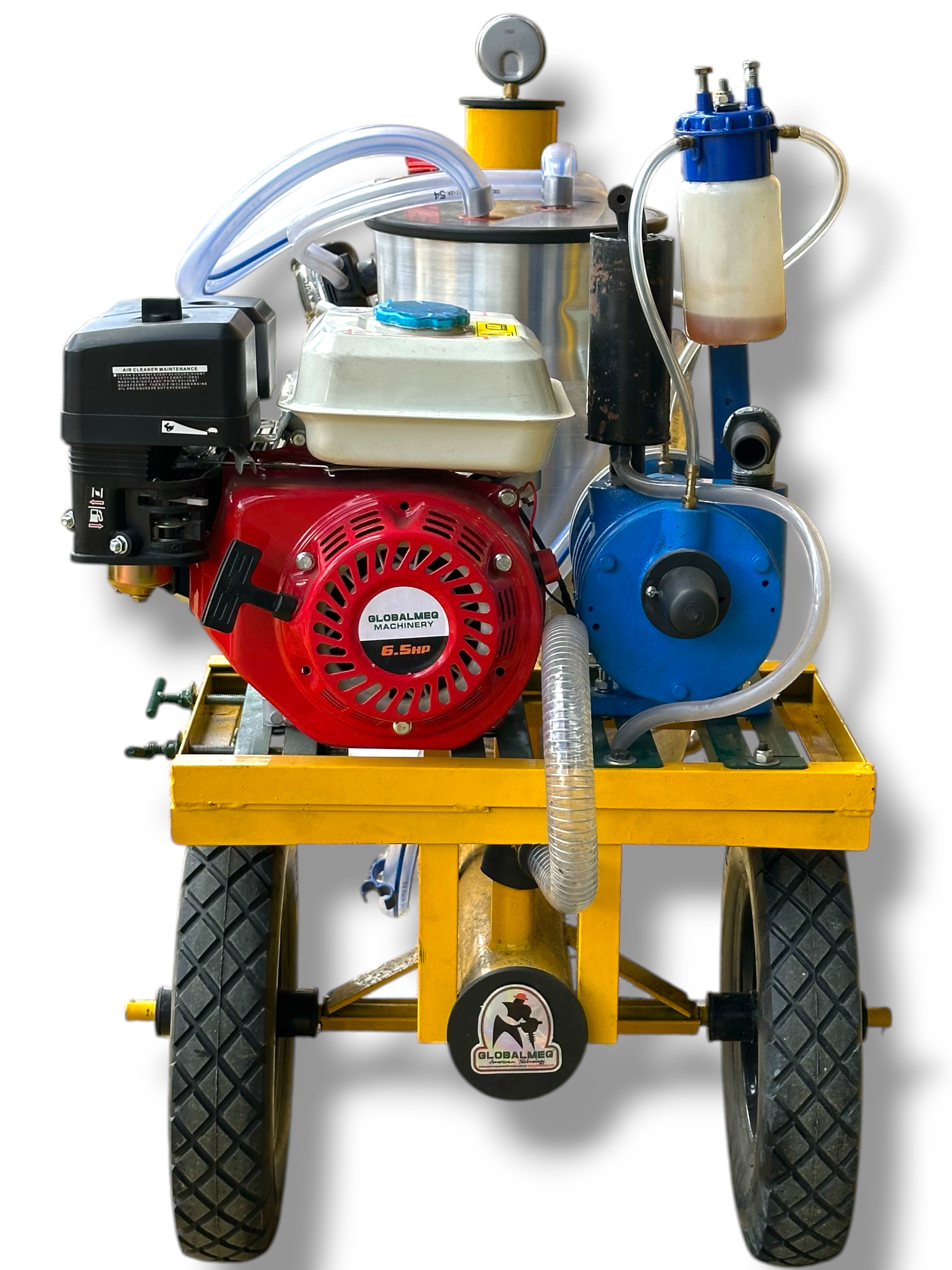 MAQUINA DE ORDEÑO CANTINA SENCILLA DOBLE MOTOR MARCA GLOBALMEQ