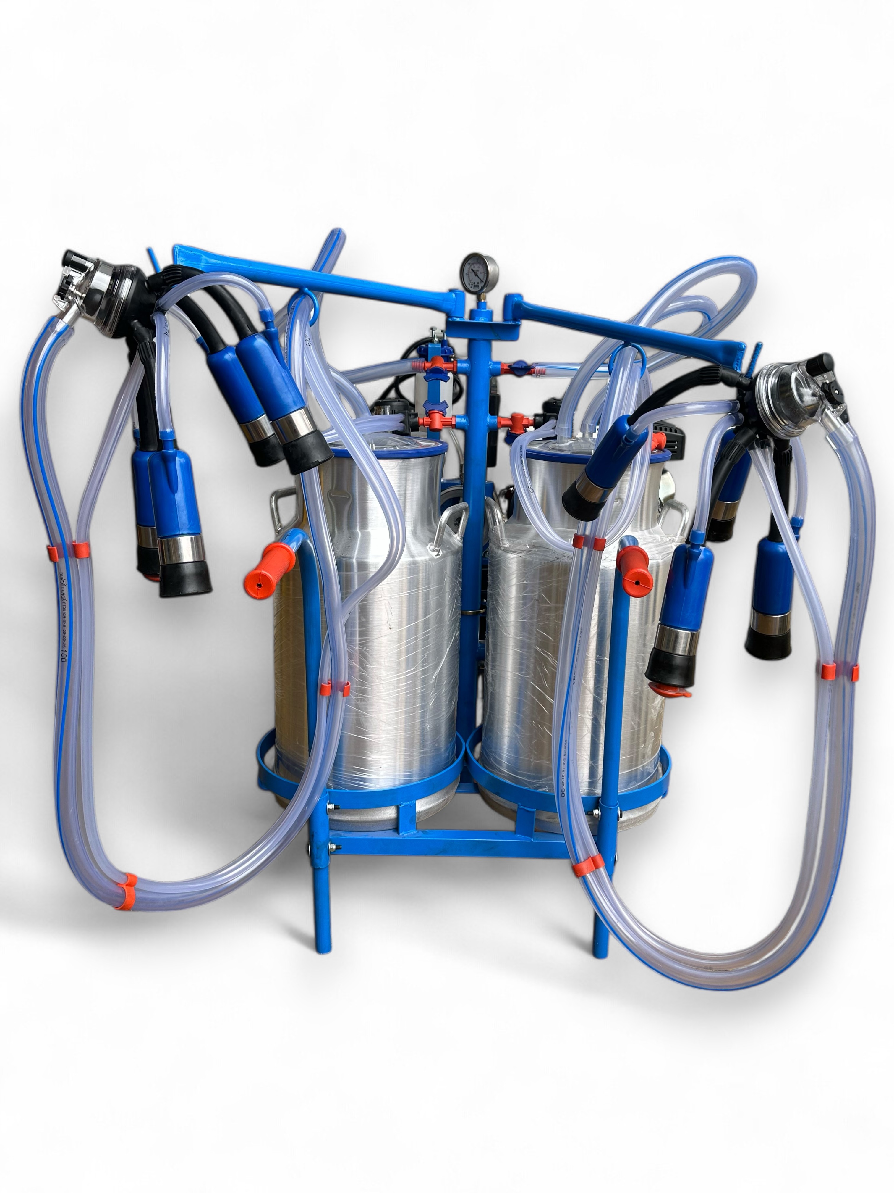 MAQUINA DE ORDEÑO DOBLE CANTINA DOBLE MOTOR MARCA GLOBALMEQ