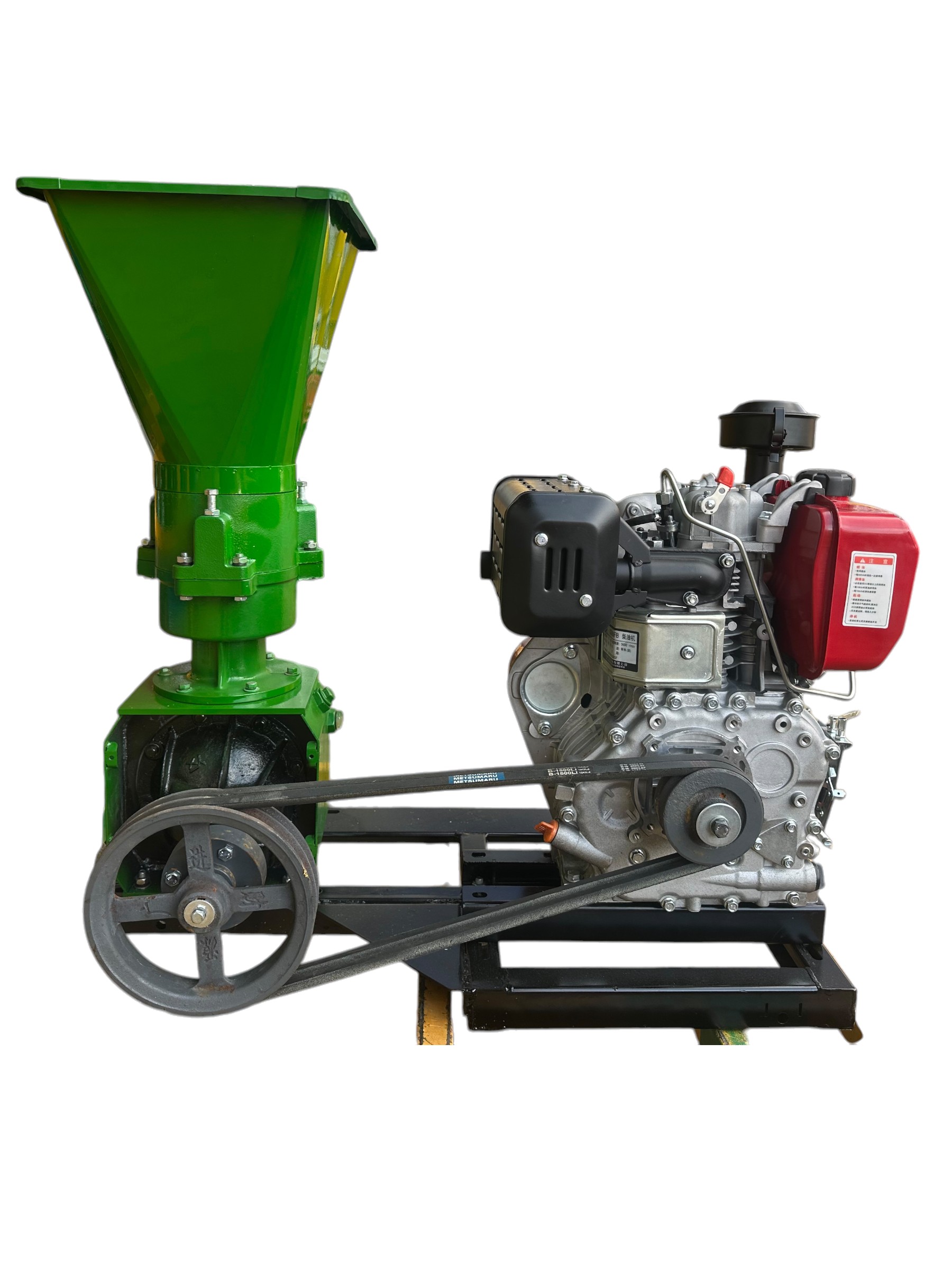 PELETIZADORA DE ALIMENTOS CON MOTOR DIESEL DE 10HP MARCA GLOBALMEQ