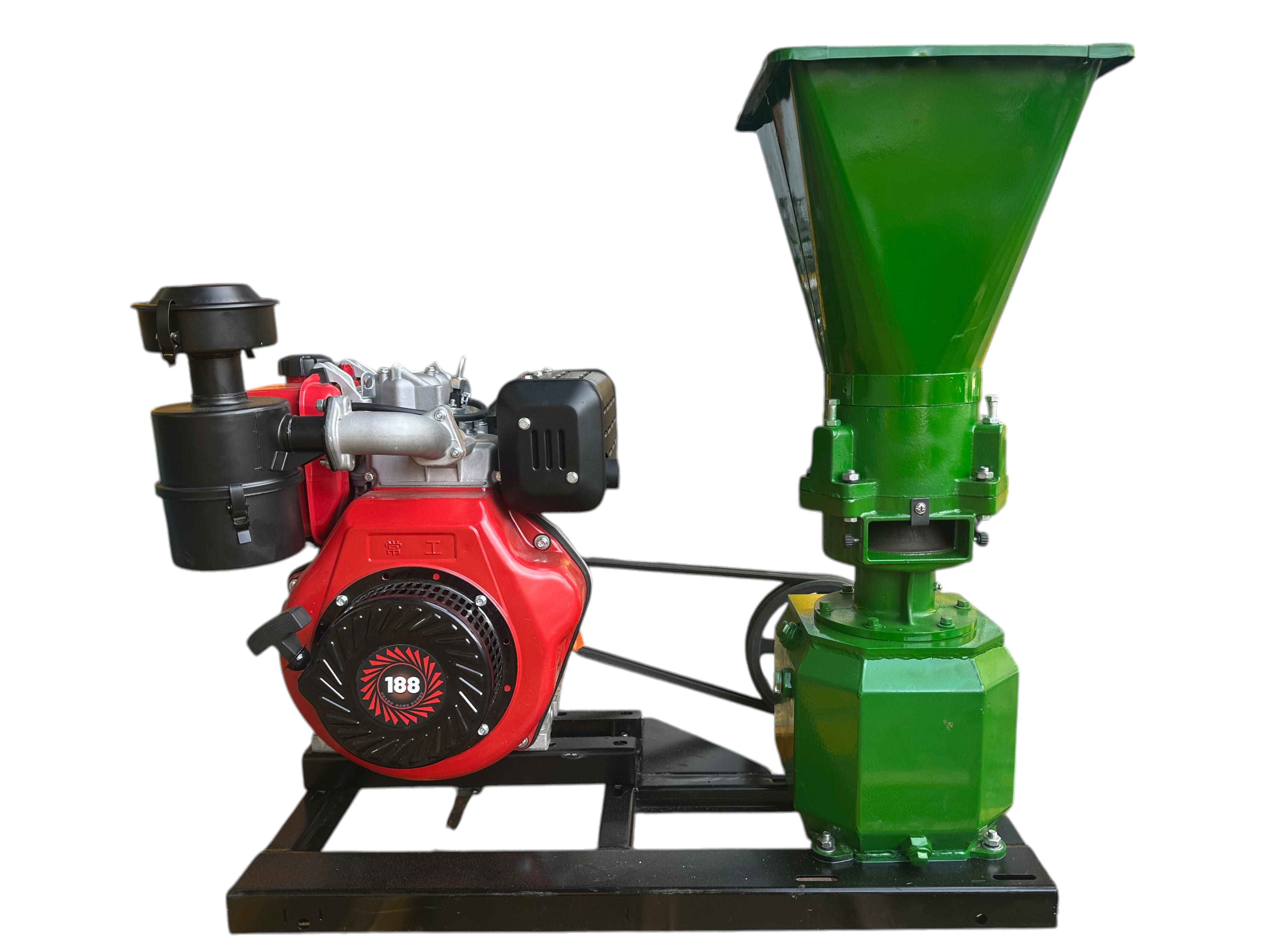 PELETIZADORA DE ALIMENTOS CON MOTOR DIESEL DE 10HP MARCA GLOBALMEQ