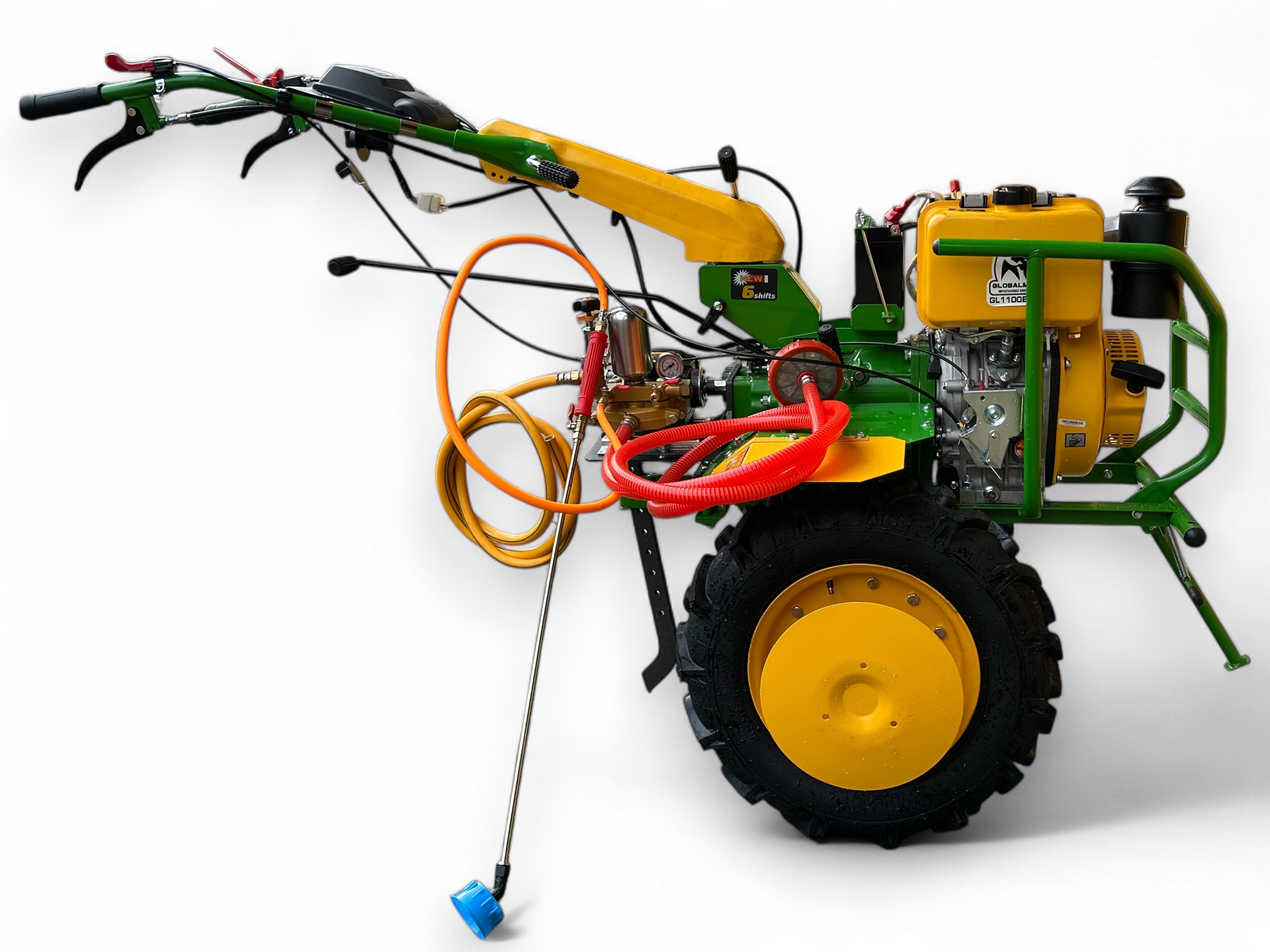 MOTOCULTOR AGRICOLA CON BOMBA FUMIGADORA MARCA GLOBALMEQ
