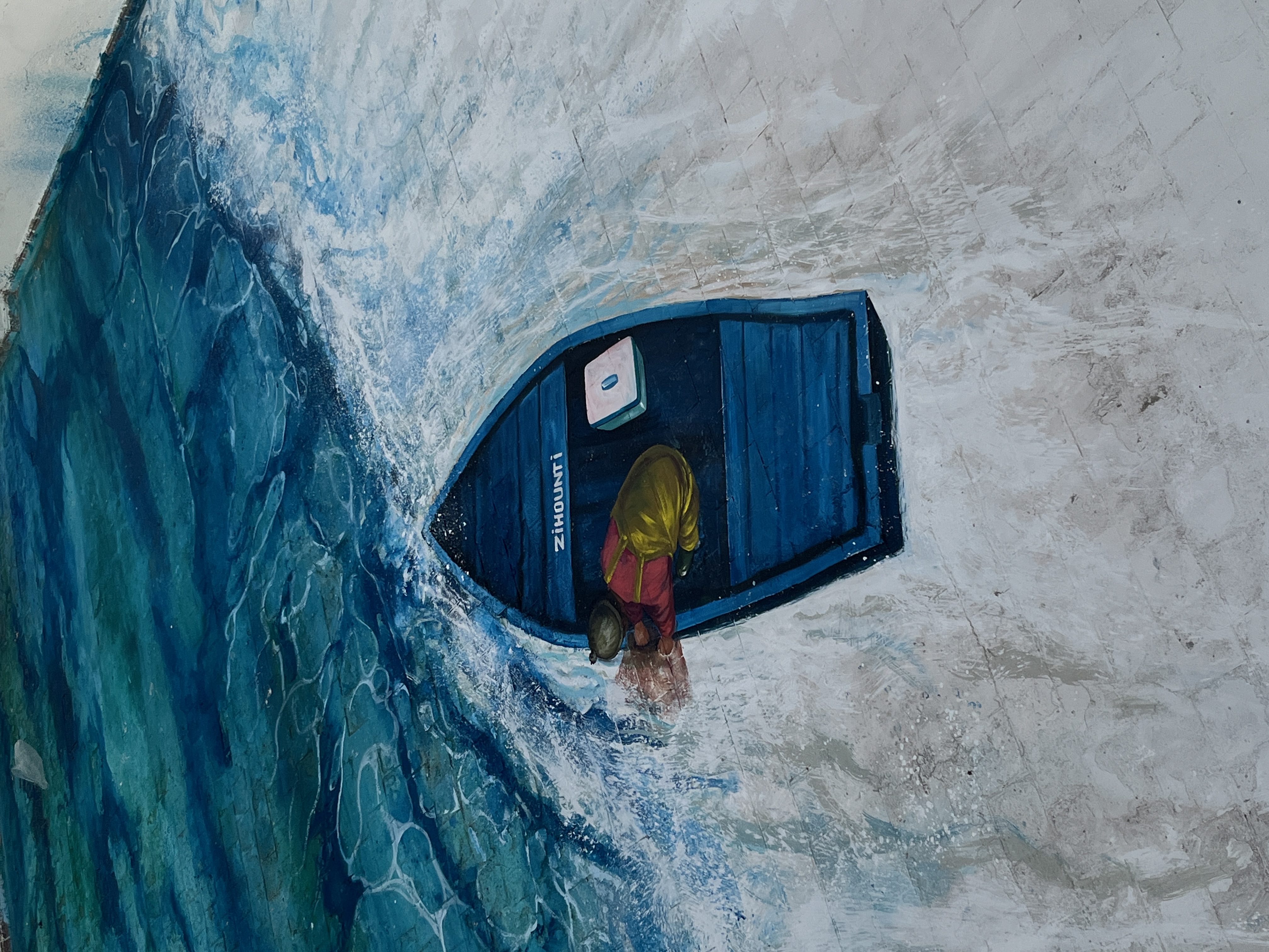 Hand-Painted Wall Mural