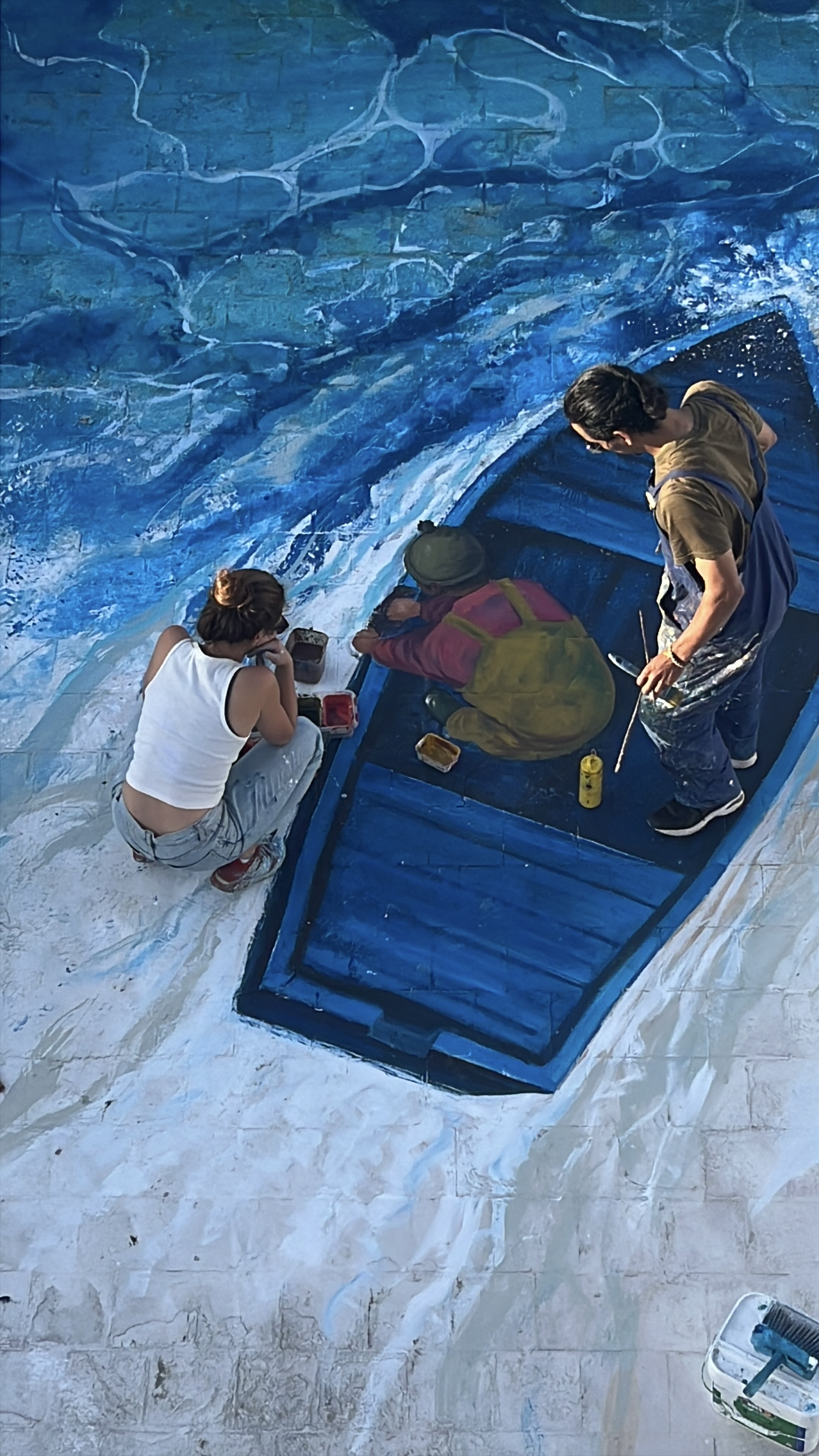 Hand-Painted Wall Mural