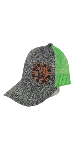 OCR hat with leatherette patch