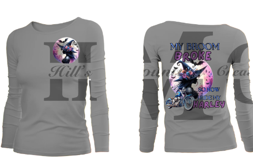 "My Broom Broke" Long Sleeve T-Shirt