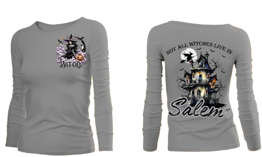 Not All witches Live In Salem Long Sleeve T-Shirt