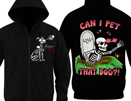 "Can I Pet That Dog" Full Zip Up Hoodie