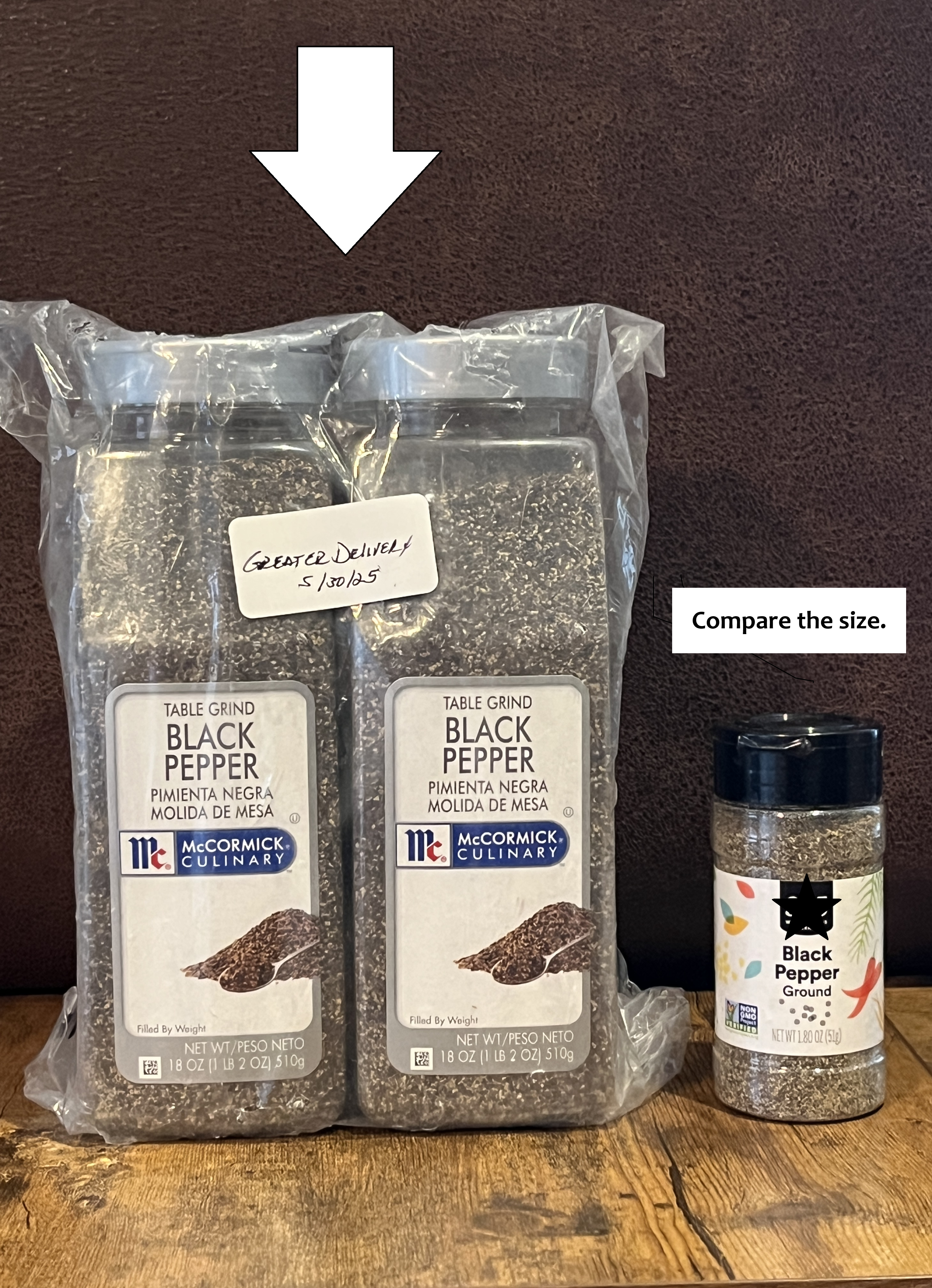 McCormick Culinary Black Pepper Two-Pack